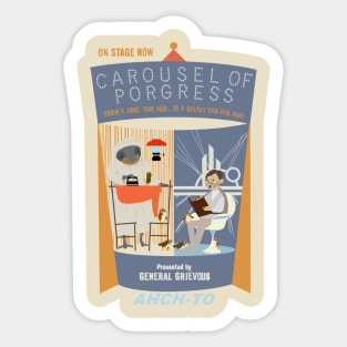 Carousel of Porgress Sticker